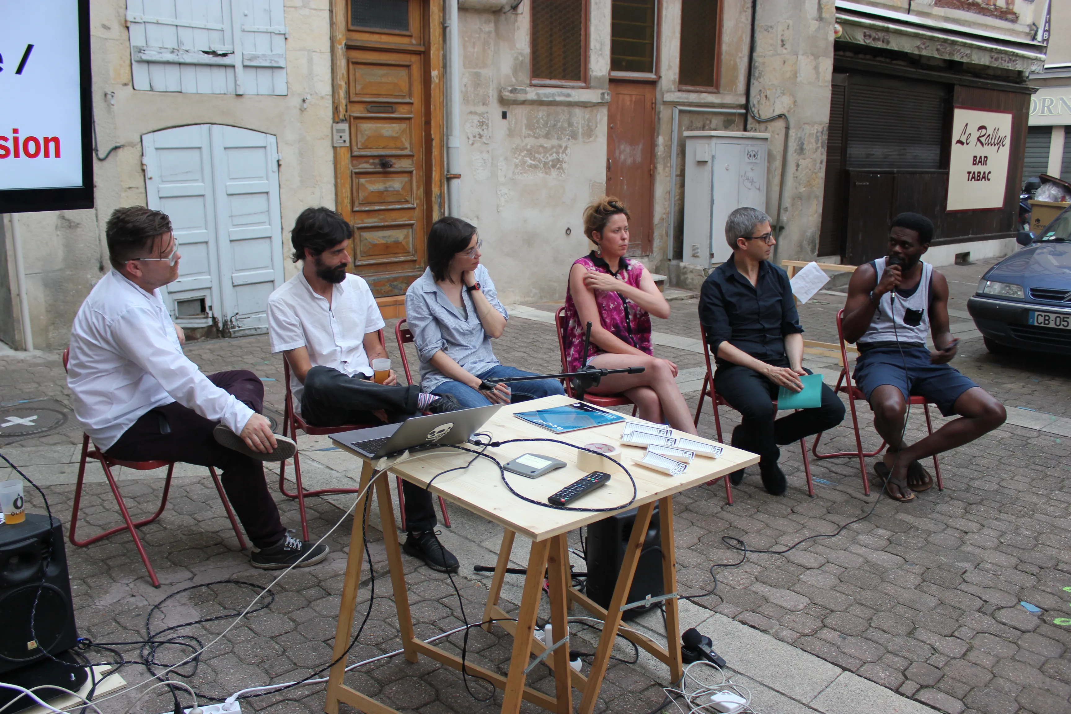Repair Acts Panel presentation with Prof Garnet Hertz, Fred Paulio (Gambiologia), Janet Gunter (Restart Project) and Sename Koffi Agbodjinou (WoeLabs)