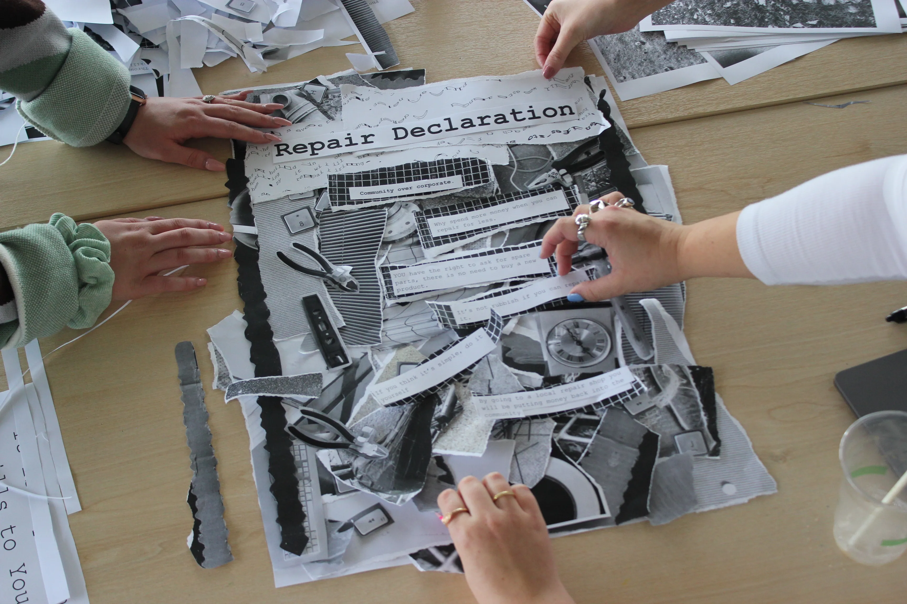 Co-creating Repair Declarations, BA Graphics Workshop, TALES OF CARE AND REPAIR, 2021
