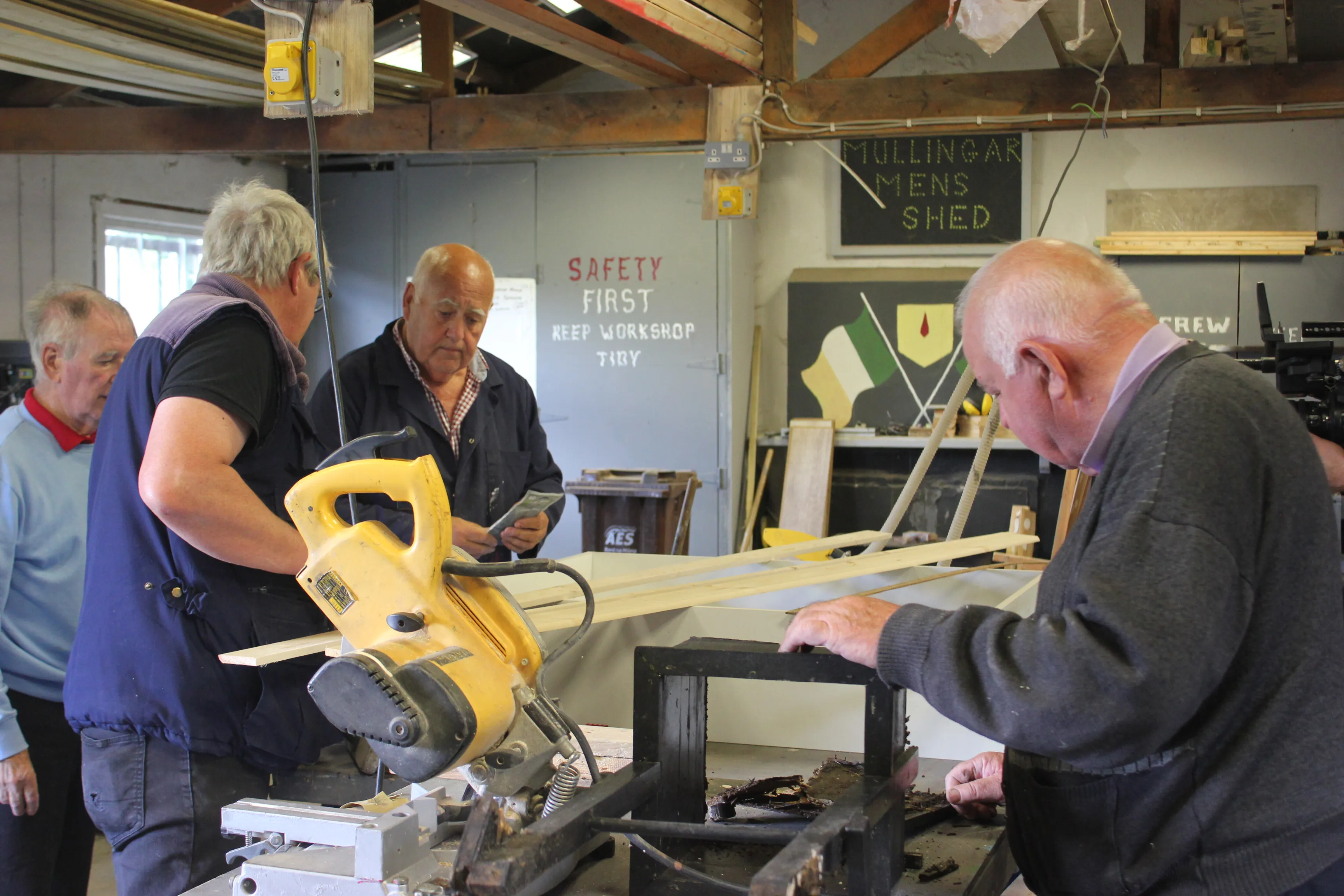 Repair Acts, Ireland, Men Shed Mullingar, Exhibition Build for Caring for Repairing, 2022.